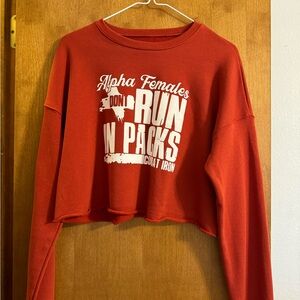 Combat Iron Women’s Cropped Long Sleeve Size Medium